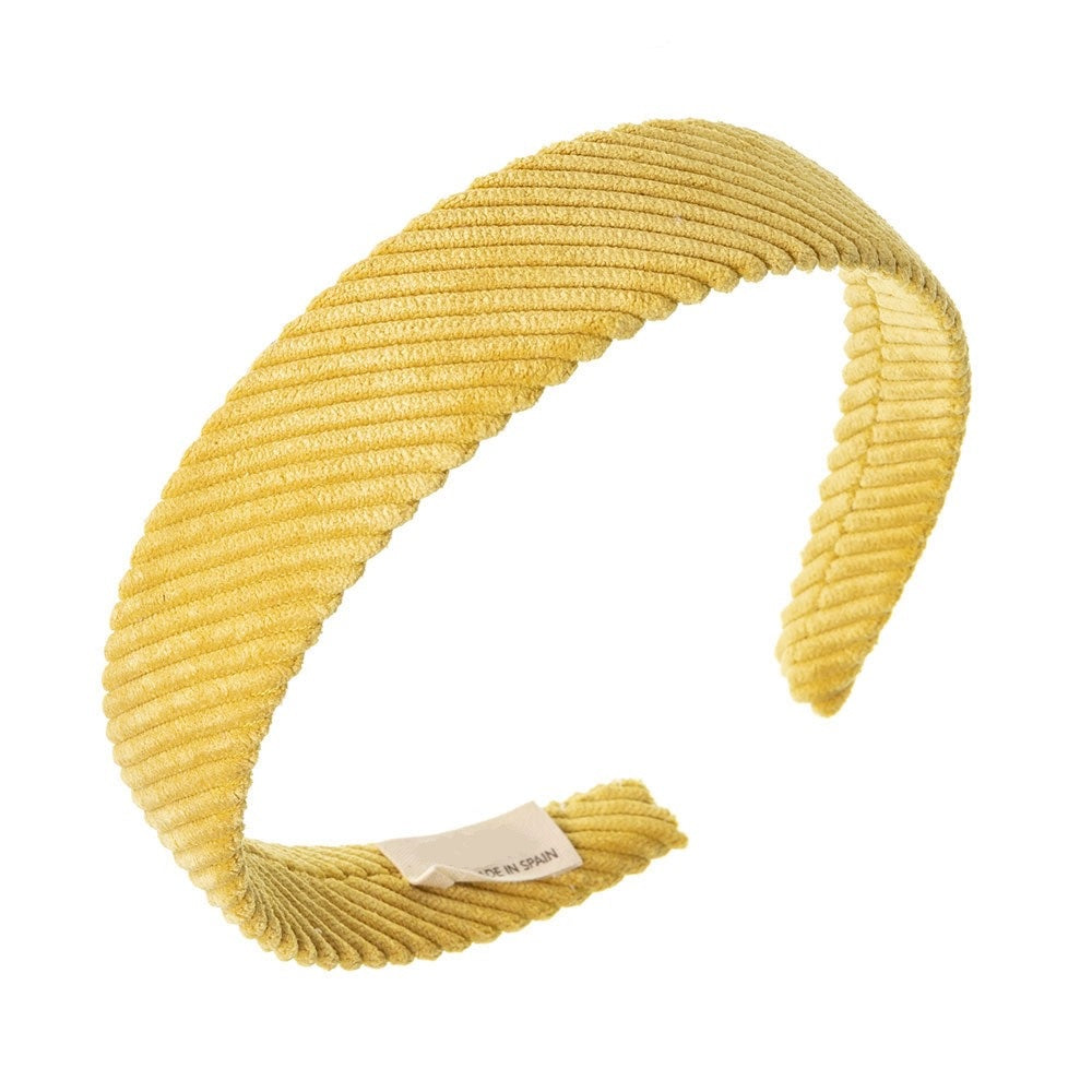 Corduroy Hairband - Mustard