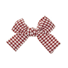 Gingham bow - 9 colours