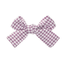 Gingham bow - 9 colours