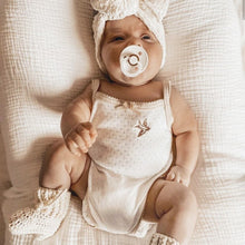 Baby Ribbed Knitted Booties - Ivory