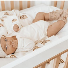 Baby Ribbed Knitted Booties - Champagne