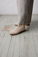 OLIVIA ANN Suede Unkle Boots - Beige.