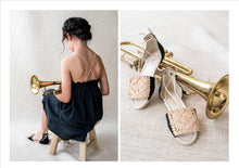 Plaited Espadrille / Jute-Black Linen - SALE 50% OFF!