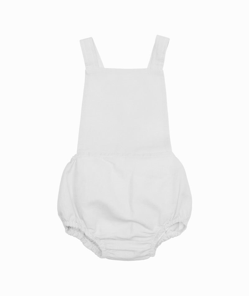 Otto Romper- Natural White Linen (SALE ! 50% OFF!)