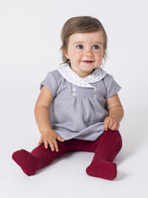 Baby dress - Grey with White Collar - SALE 50% OFF!
