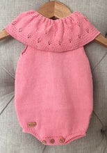 Frill Collar Knit Romper- PINK (SALE 30% OFF!)