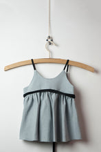 Blue Reversible Crossover Blouse (SALE 50% OFF)