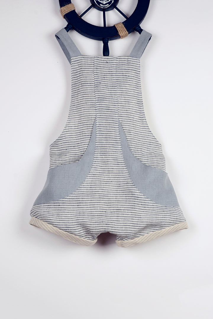 Blue Fisherman's Short Romper ( SALE 50% OFF)