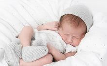 Knitted Bonnet in Grey