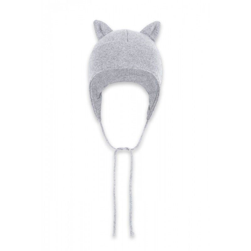 Cashmere Wool Bonnet with Ears