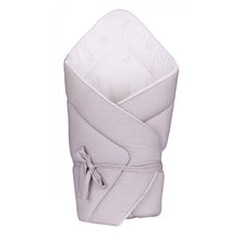 Double Sided Wrapping Cape - Grey Rabbits and White Mini Dots