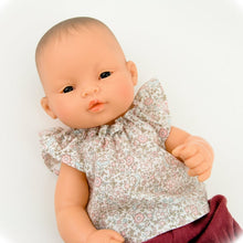 Make your little girls day with this divine doll's outfit today. Our dolls clothing is super adorable and of amazing quality, will absolutely melt your heart. Gorgeous handmade floral top and muslin bloomers beautiful quality and fabric is divine, so well made! Miniland doll outfit clothes. Paola Reina. Olivia Ann kids