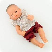 Make your little girls day with this divine doll's outfit today. Our dolls clothing is super adorable and of amazing quality, will absolutely melt your heart. Gorgeous handmade floral top and muslin bloomers beautiful quality and fabric is divine, so well made! Miniland doll outfit clothes. Paola Reina. Olivia Ann kids