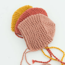 Doll Knitted BONNET Pink - M / L ( Fits 32 - 38 cm dolls / 13-15 inch)