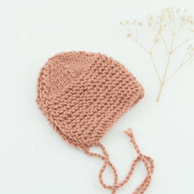 Doll Knitted BONNET Pink - M / L ( Fits 32 - 38 cm dolls / 13-15 inch)