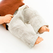 Make your little one's day with this divine doll's outfit today. Our dolls clothing is super adorable and of amazing quality, will absolutely melt your heart. Gorgeous handmade linen top and pants set beautiful quality and fabric is divine, so well made! Miniland doll outfit clothes. Paola Reina. Olivia Ann kids