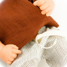 Make your little one's day with this divine doll's outfit today. Our dolls clothing is super adorable and of amazing quality, will absolutely melt your heart. Gorgeous handmade linen top and pants set beautiful quality and fabric is divine, so well made! Miniland doll outfit clothes. Paola Reina. Olivia Ann kids