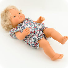 Make your little one's day with this divine doll cotton floral romper today. Our dolls clothing is super adorable and of amazing quality, will absolutely melt your heart. Doll dress miniland, minikane, paola reina clothes. Olivia Ann doll clothes