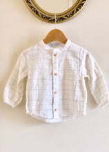 Grid print shirt