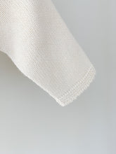 Baby Knitted Romper with Frill Collar - Beige