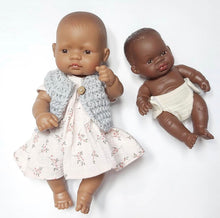 Miniland Doll - African Baby Girl , 21 cm (UNDRESSED)