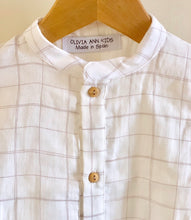 Grid print shirt
