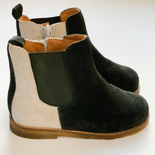 Olivia Ann "Chelsea" Black & Grey Suede Unisex Boots