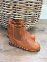Olivia Ann "Chelsea" Tan Leather Unisex Shoes