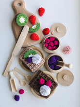 Wooden Play Kitchen Set  “Waffle Brunch" - Montessori Learning Focus