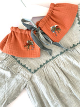 Rust Handmade Detachable Collar - Reversible and adjustable.