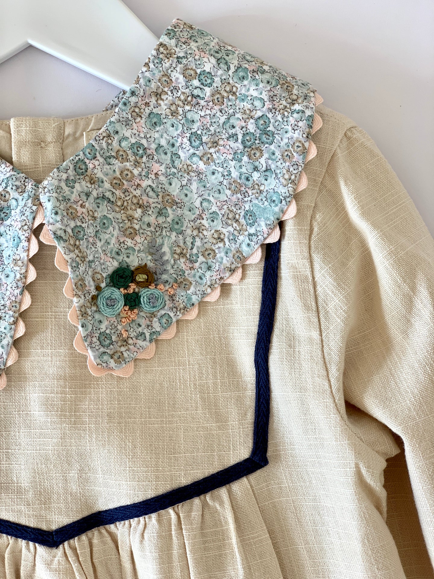 Liberty of London Handmade Detachable Collar - Reversible and adjustable.