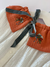 Rust Handmade Detachable Collar - Reversible and adjustable.