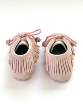 OLIVIA ANN Tassel Moccasin Pram Boots - Pink Sparkle