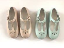 OLIVIA ANN T-Bar Mary Jane "Shiny Pale Pink"