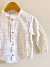 Grid print shirt