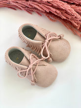 OLIVIA ANN Tassel Moccasin Pram Boots - Pink Sparkle