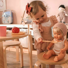 Doll Hand Knitted Beanie - Pink