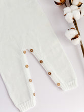 Baby Knitted Jumpsuit - White