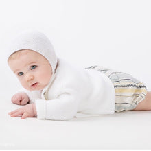 Knitted Bonnet in White