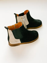 Olivia Ann "Chelsea" Black & Grey Suede Unisex Boots