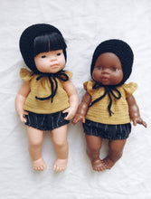 Mustard top and Black Bloomers Set -( Fits 32-40 cm dolls / 11-15 inch)
