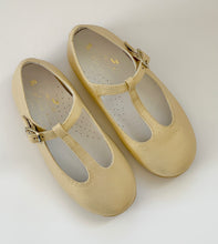 OLIVIA ANN T-Bar Mary Jane "Shiny Gold"