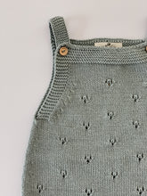 Baby Knitted Romper Openwork Motifs- Jade