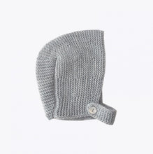 Knitted Bonnet in Grey