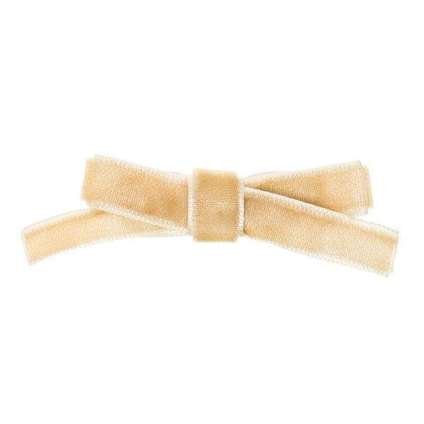 Beige Velvet Small bow