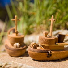 Cutest tugboat ever! The details are just amazing! This is not just a simple ship,it's a Tugboat, hours of fun!  We love that these beautifully designed and made toys are not only toys but make the most beautiful decor for kids’ rooms too!