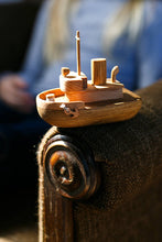 Cutest tugboat ever! The details are just amazing! This is not just a simple ship,it's a Tugboat, hours of fun!  We love that these beautifully designed and made toys are not only toys but make the most beautiful decor for kids’ rooms too!