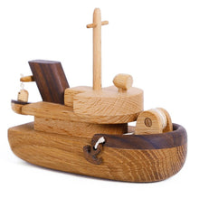 Cutest tugboat ever! The details are just amazing! This is not just a simple ship,it's a Tugboat, hours of fun!  We love that these beautifully designed and made toys are not only toys but make the most beautiful decor for kids’ rooms too!
