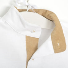 White shirt with elbow patches