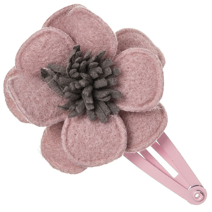 Beautiful hair clip with a delicate felt flower, a unique handmade piece! Made with love with extreme attention to detail. Wholesale Olivia Ann Accessories